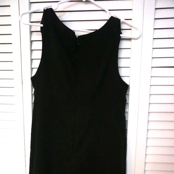 Black Sleeveless Knee-Length Wool Jumper - Picture 3 of 4